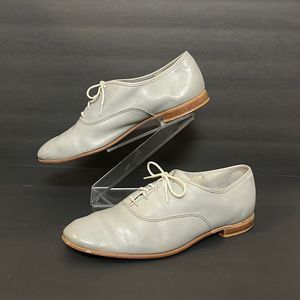 Thom McAn Light Gray Leather Oxford Shoes